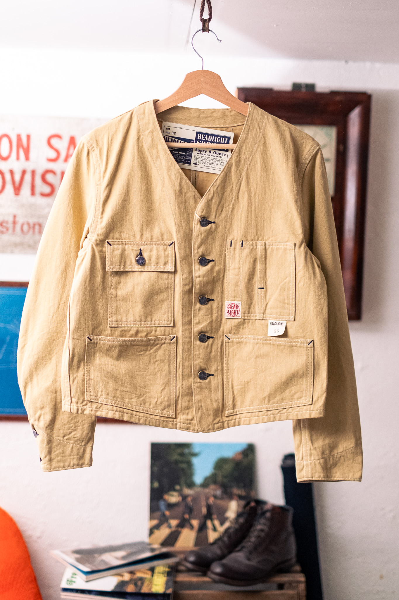 Sugar Cane - Headlight 10oz Random HBT Work Vest