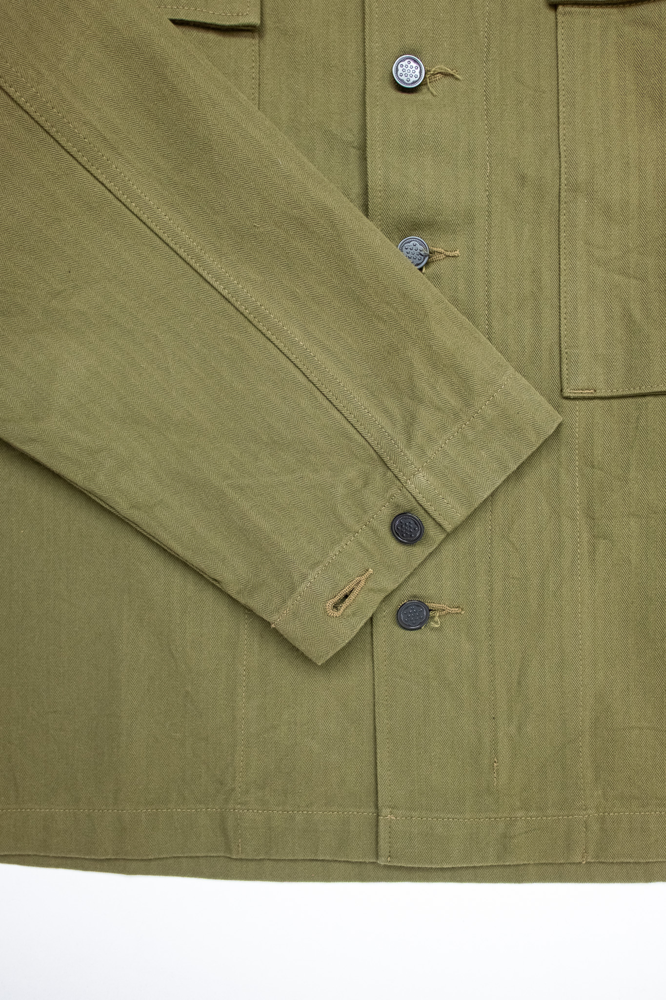 Buzz Rickson’s - BR15887 Herringbone Twill Jacket Special Olive Drab - 7