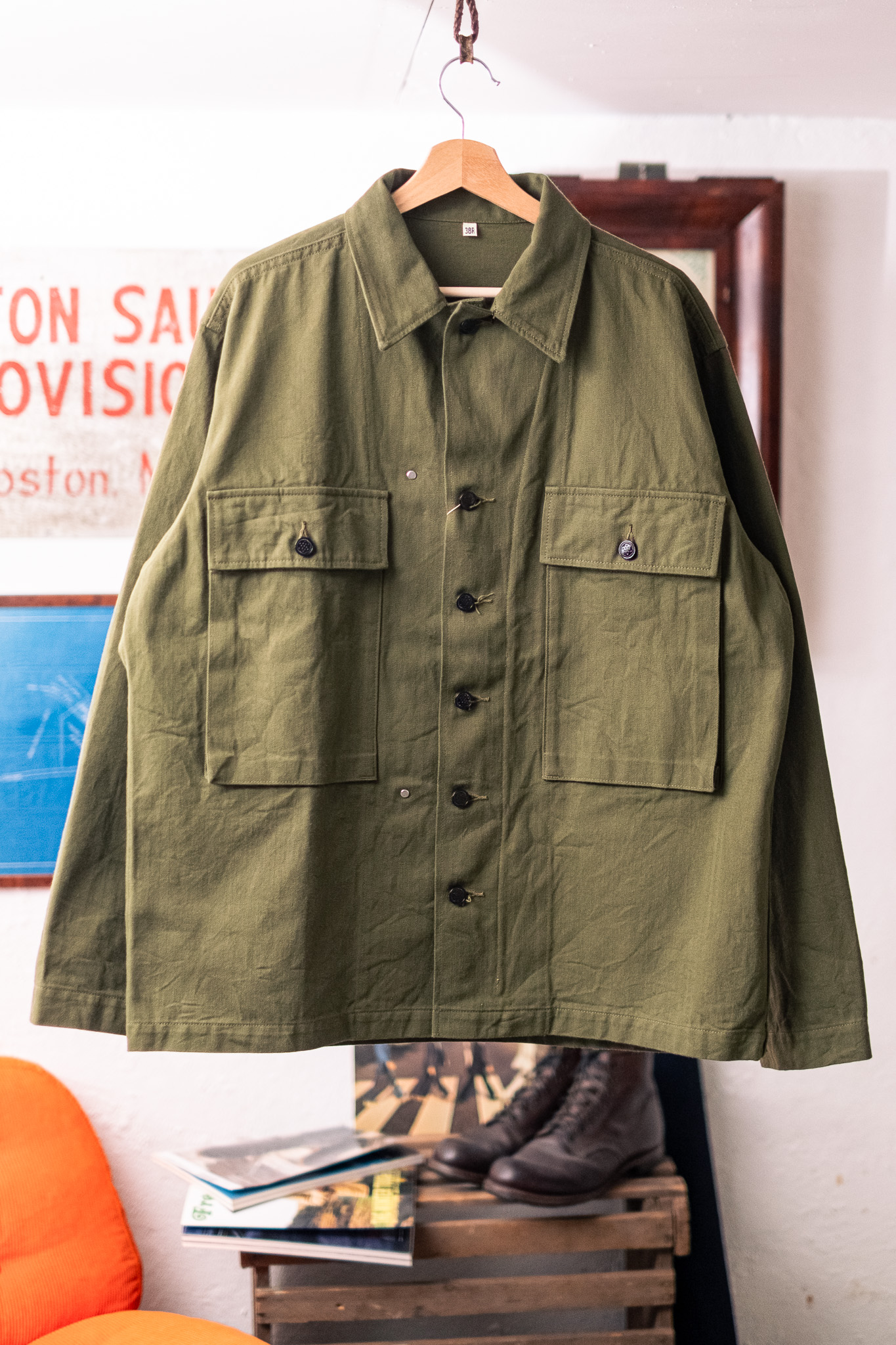 Buzz Rickson’s - BR15887 Herringbone Twill Jacket Special Olive Drab