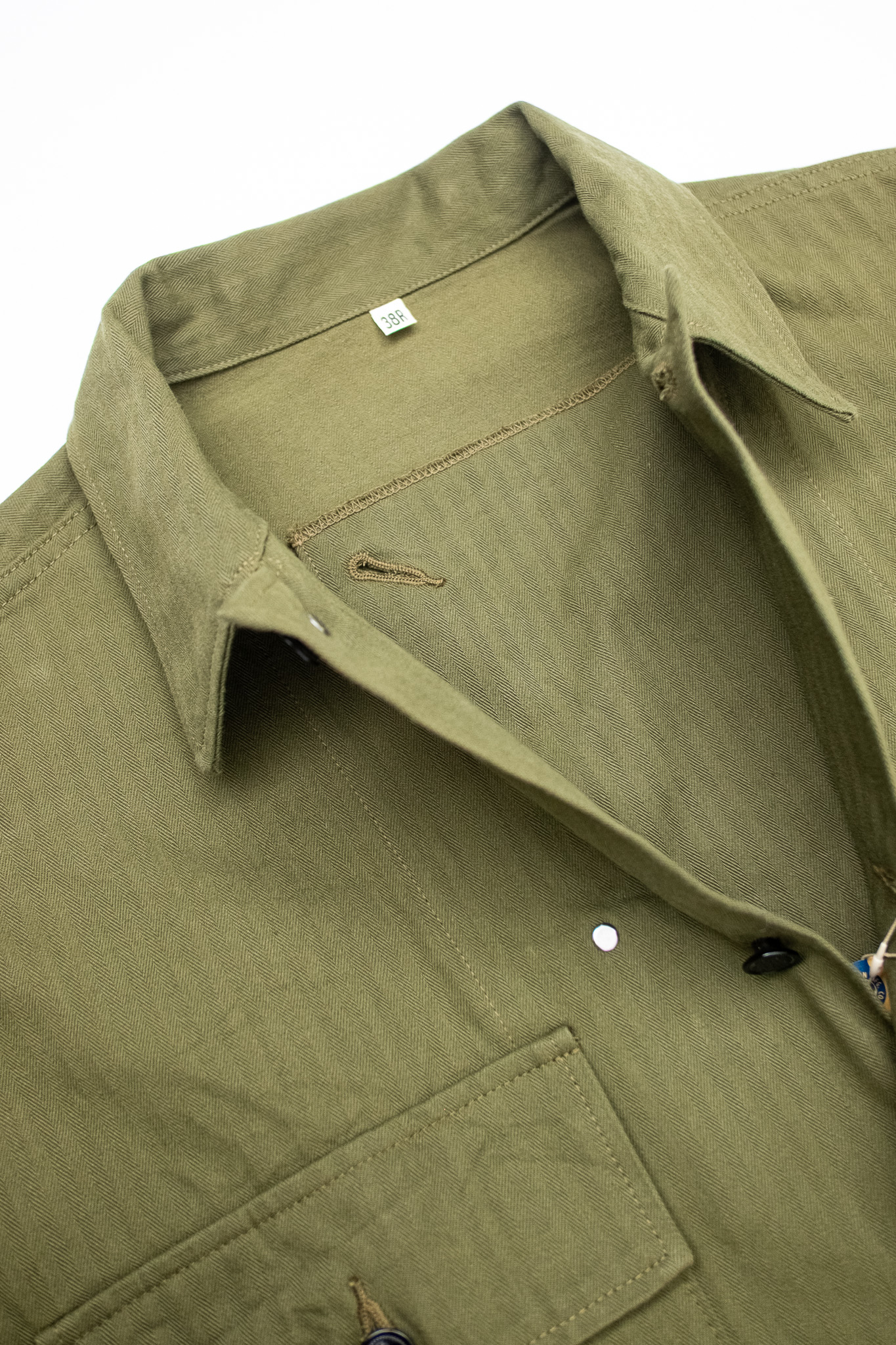 Buzz Rickson’s - BR15887 Herringbone Twill Jacket Special Olive Drab - 8