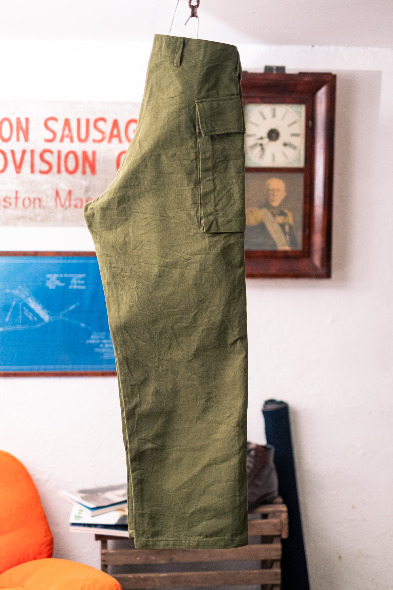Buzz Rickson’s - BR42638 Herringbone Twill Trousers Special Olive Drab