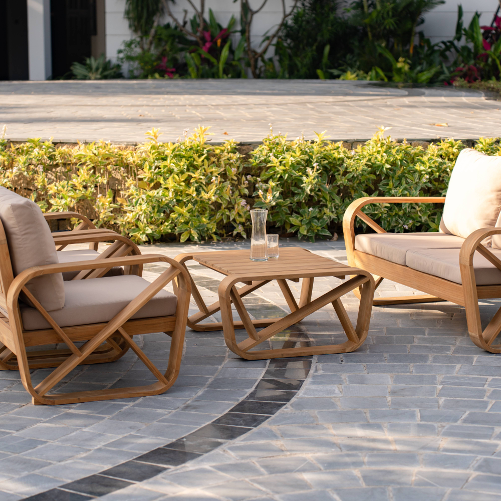 Bålamöllan Teak lounge group with cushions - Stockamöllan - 2