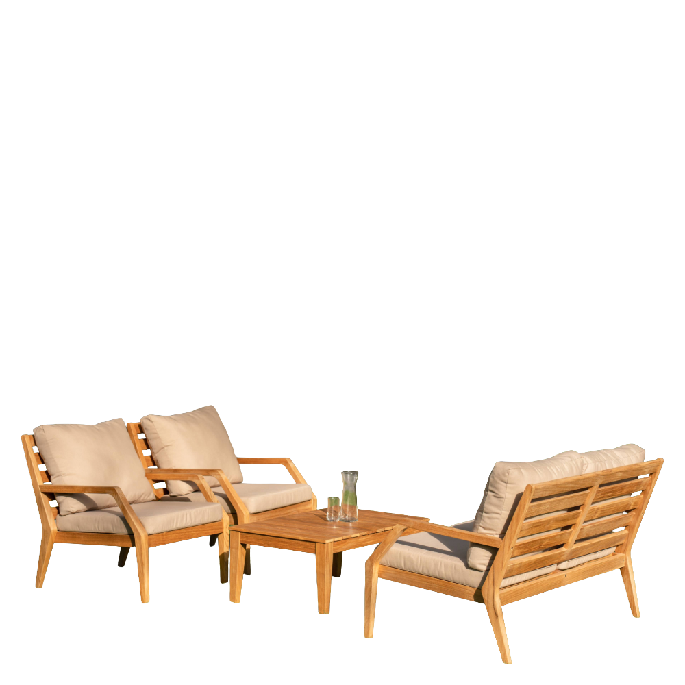 Gunnaröd Loungegrupp i Teak  med dynor - Stockamöllan 