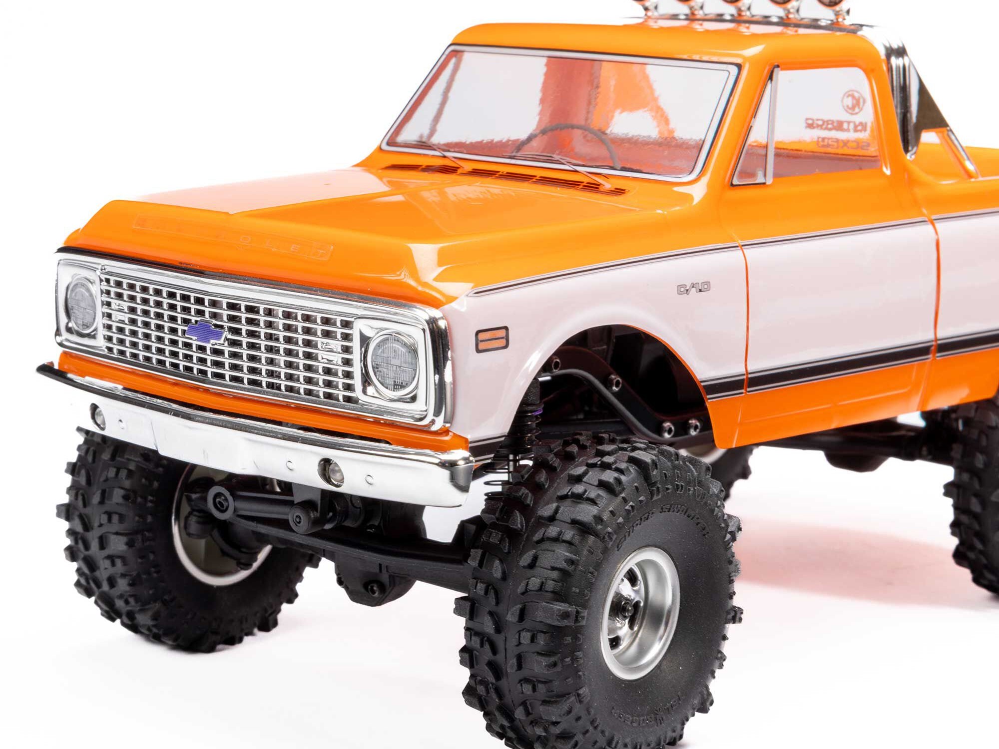 Axial 1/24 SCX24 1971 Chevrolet C10 4WD Truck RTR, Orange - 17