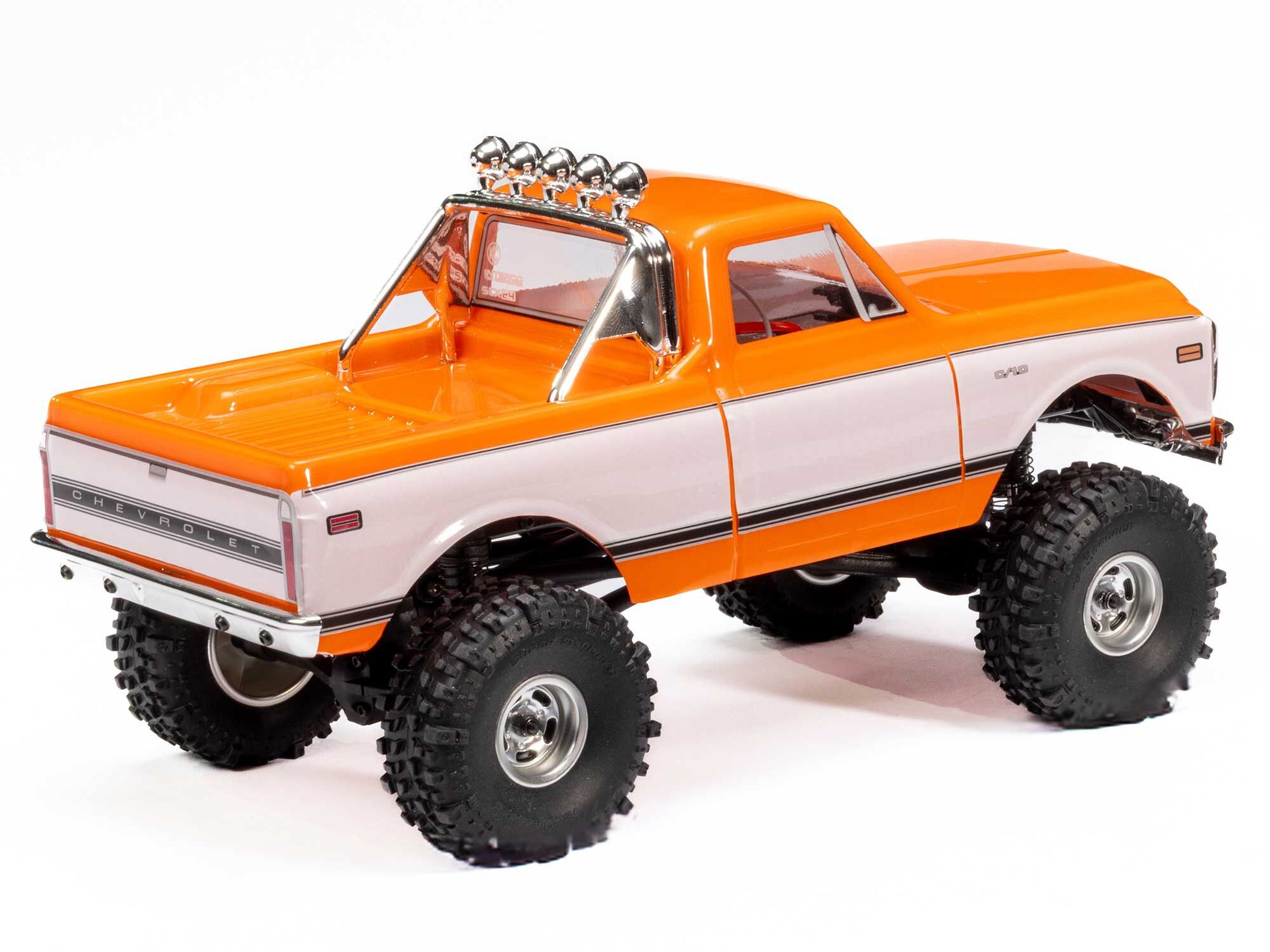 Axial 1/24 SCX24 1971 Chevrolet C10 4WD Truck RTR, Orange - 4