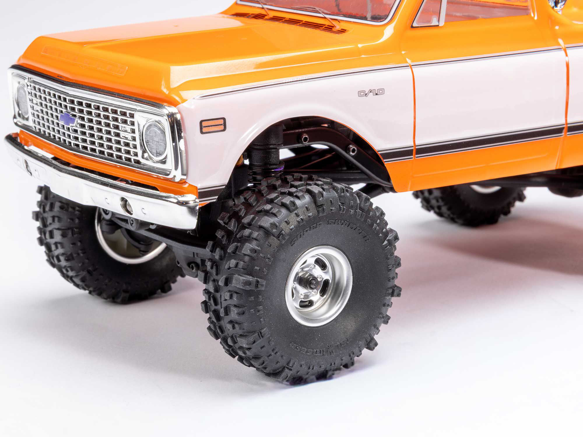 Axial 1/24 SCX24 1971 Chevrolet C10 4WD Truck RTR, Orange - 20