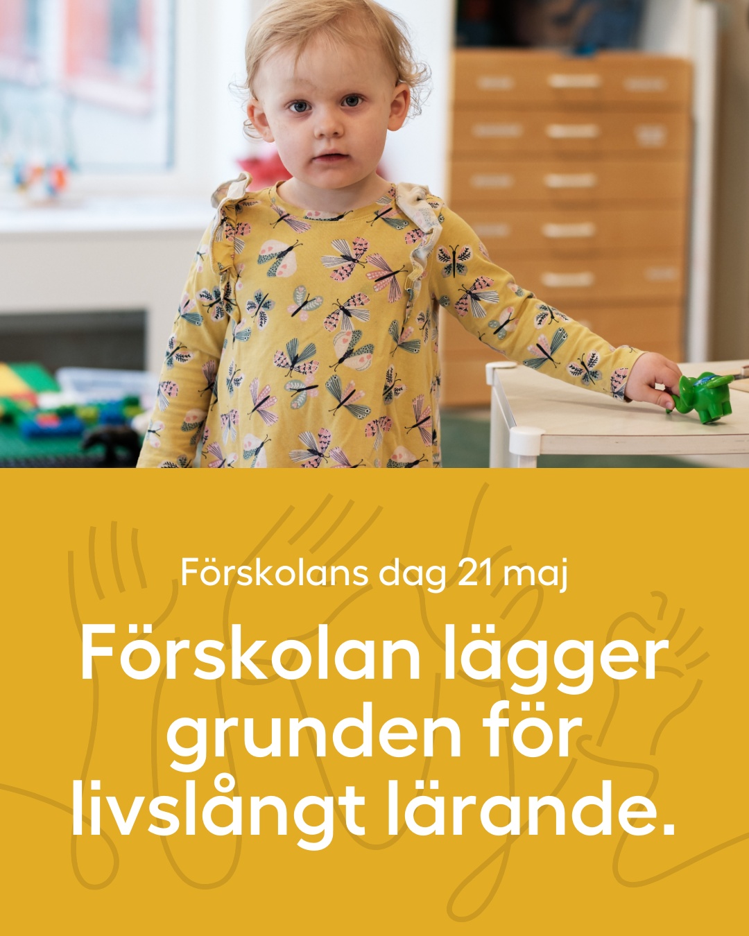 Förskolan lägger grunden för livslångt lärande – delningsbild