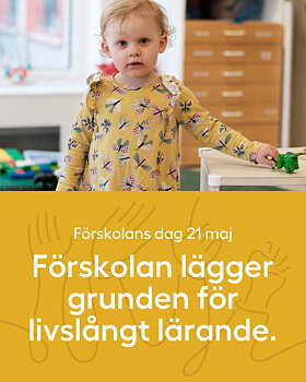 Förskolan lägger grunden för livslångt lärande – delningsbild