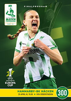 Matchprogram #300 BK Häcken Final Europa Cup 2026