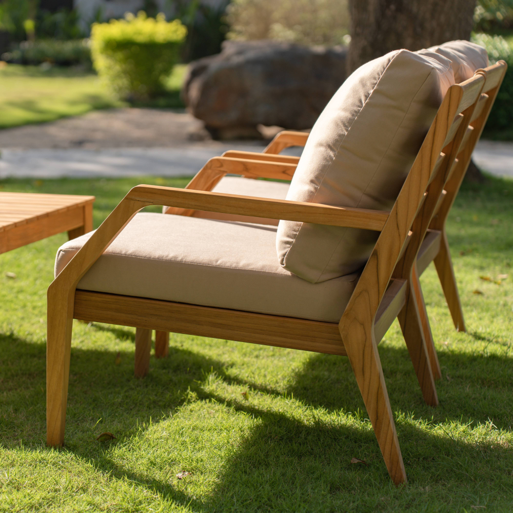 Gunnaröd teak lounge chair with cushions - Stockamöllan - 5
