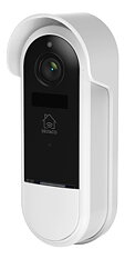 Deltaco Smart Home WiFi dörrklocka med kamera, IP65 väderbeständig, vit
