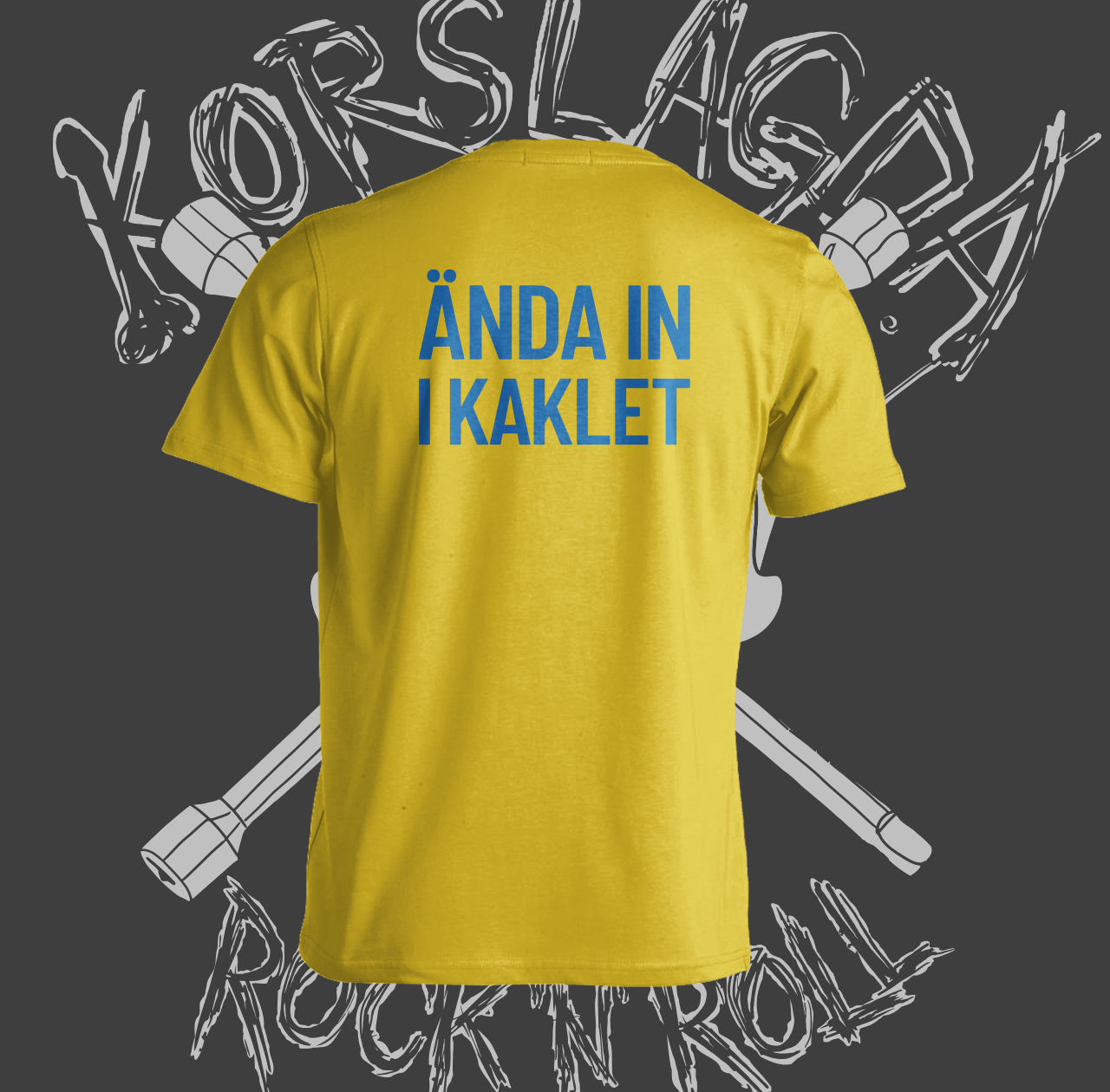 KORSLAGDA  - Heja Sverige T-shirt - 2