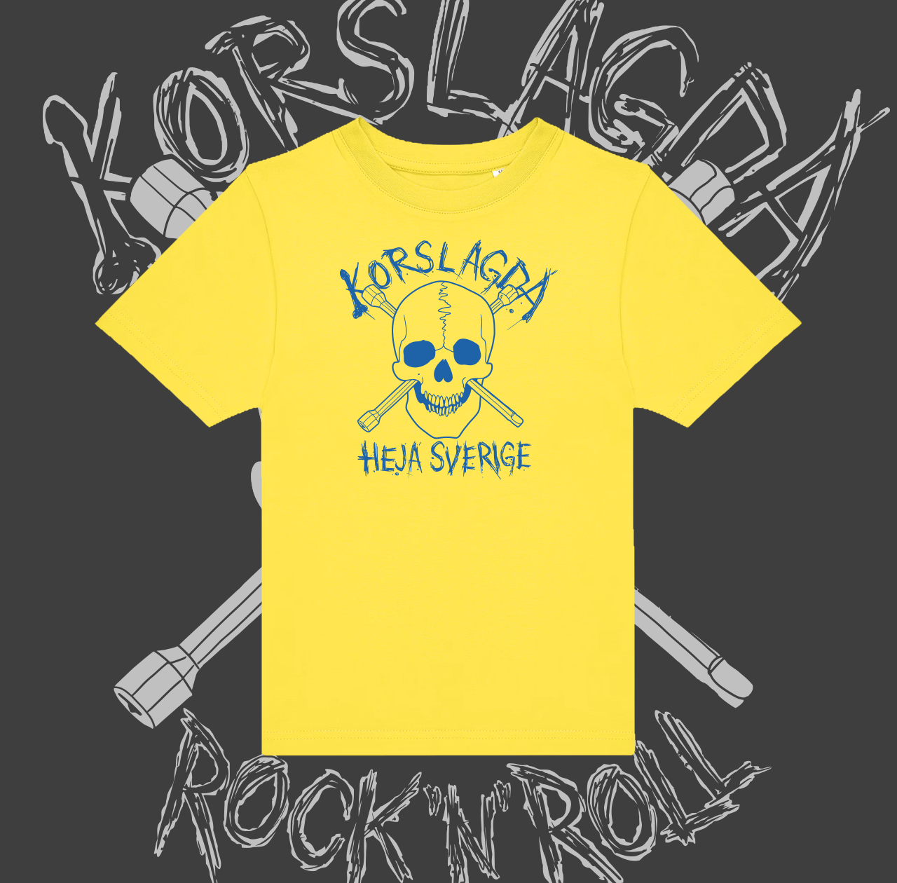 KORSLAGDA  - Heja Sverige Barntröja