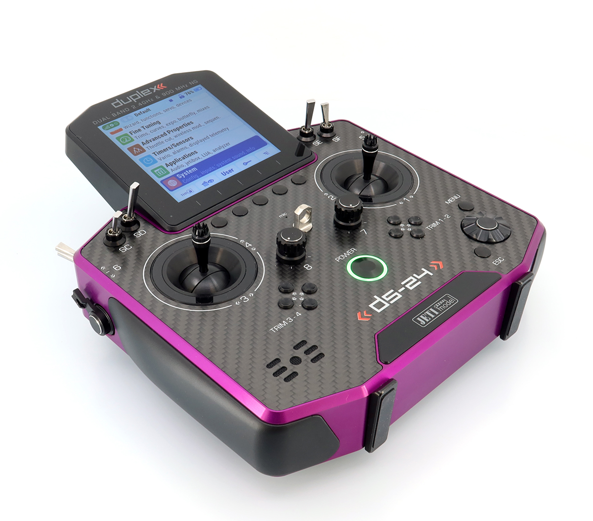 Jeti JDEX-TDS24II-CLPA Duplex DS-24 II - Carbon Line Purple anodized - 10
