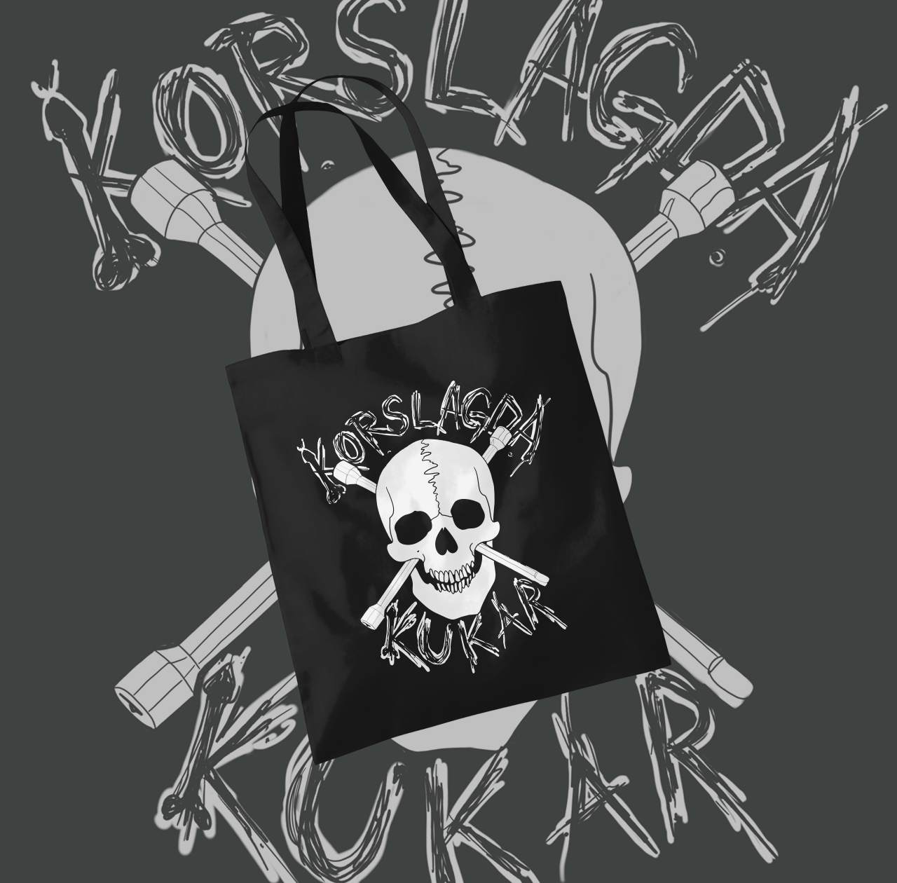 KORSLAGDA KUKAR - Tote Bag - 2