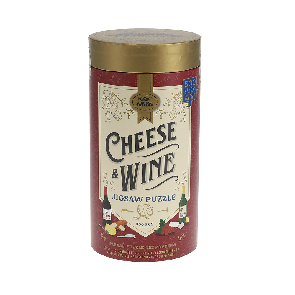 Pussel Cheese & Wine  - 500 bitar i tub
