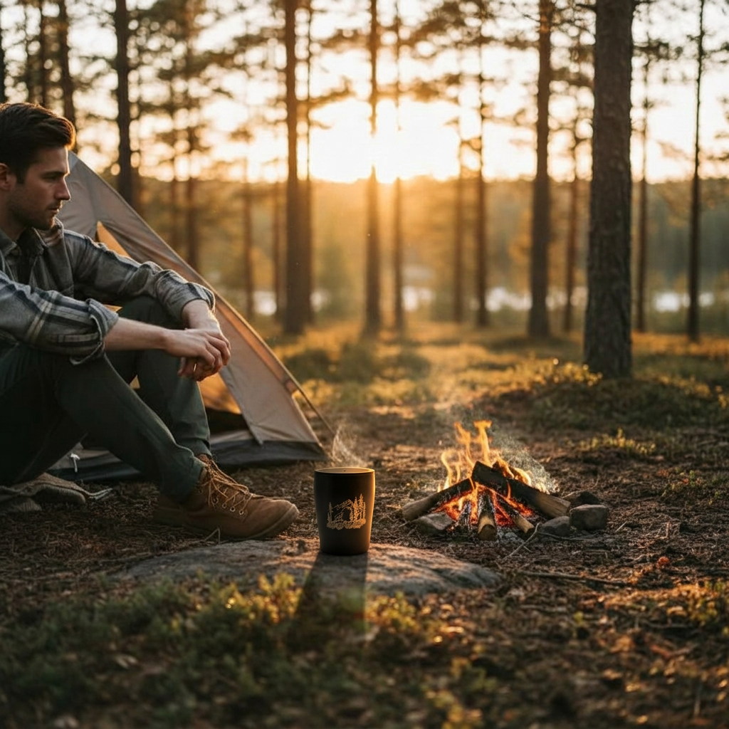 Termosmugg Vildmark Take Away Varg Skog