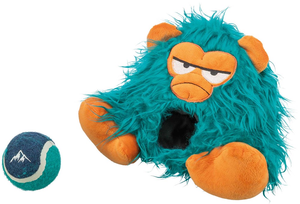 Trixie Hundleksak Monster Med Tennisboll Blå 25cm - 2