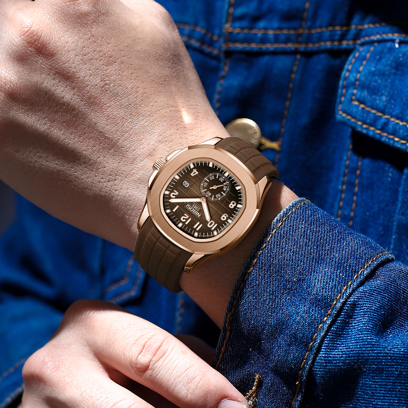 Nibosi Nemesis Rose Gold Brown - 6