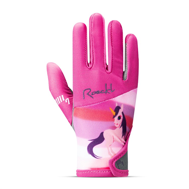 Ridhandske Roeckl Koppl raspberry rose front