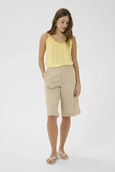 Cream Gia Bermuda Shorts Rrather Gray 
