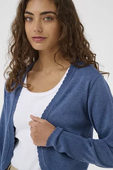 Culture Annemarie Scallop Bolero True Navy Melange