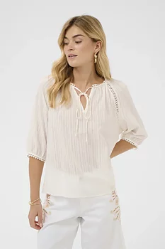 Cream Minna Blouse Snow White