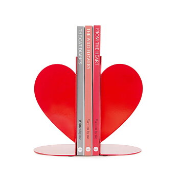 Balvi : Bookend Love - Humörhöjande bokstöd i svart plåt