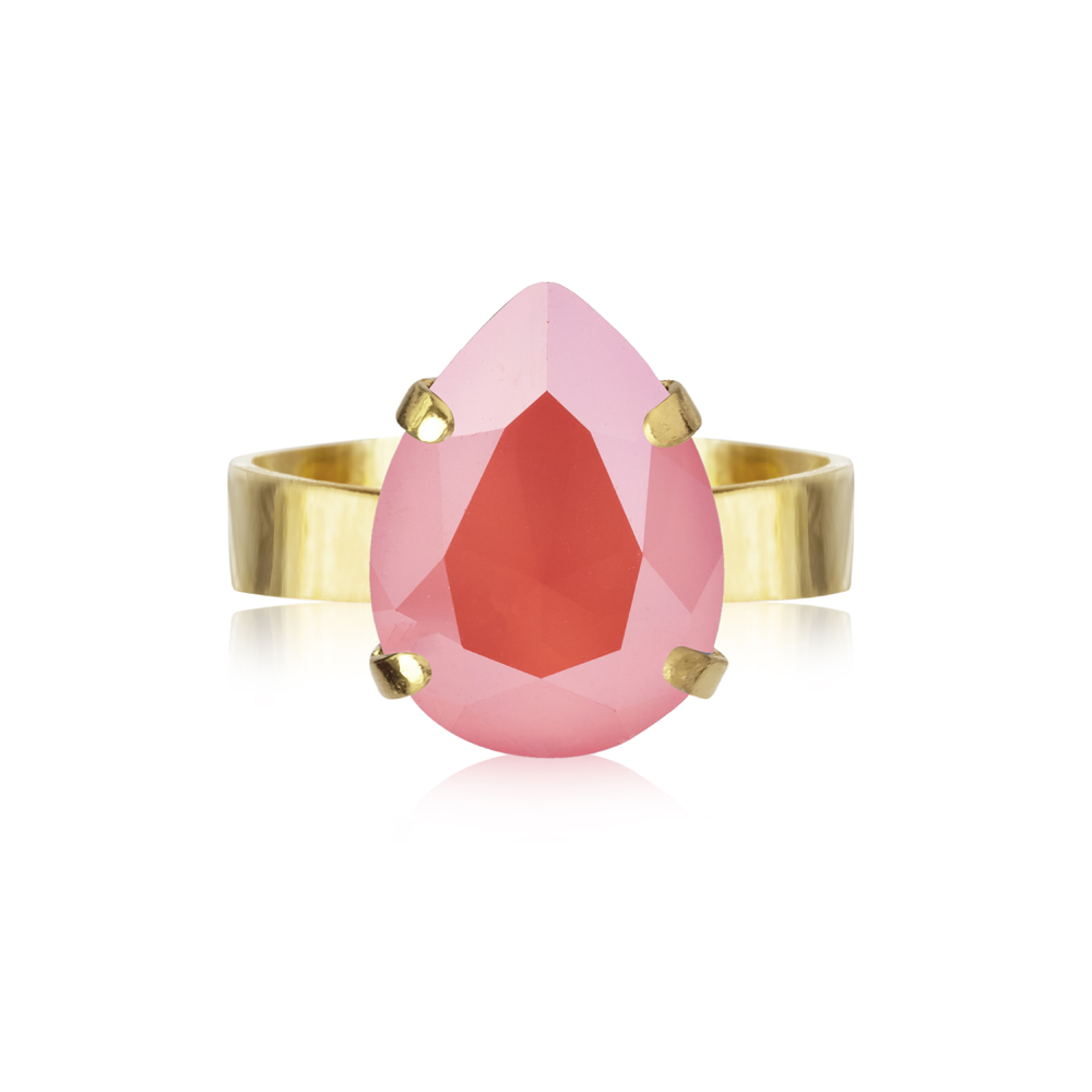 Caroline Svedbom Mini Drop ring guld light coral