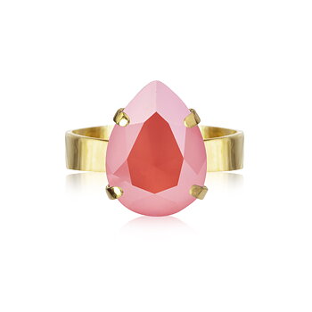 Caroline Svedbom Mini Drop ring guld light coral