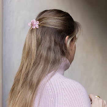 Annica Vallin - Hårklämma Flower Small Peach