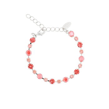 Caroline Svedbom Calanthe armband rhodium light coral combo