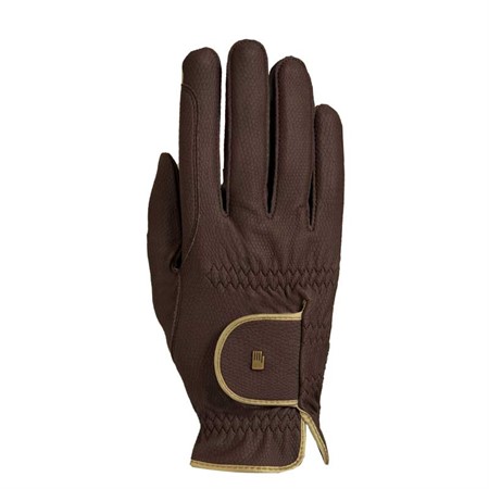 Ridhandske Roeckl Lona mocha/gold