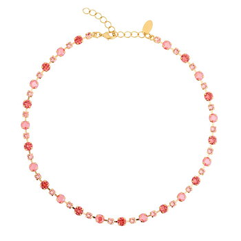 Caroline Svedbom Calanthe halsband guld light coral combo