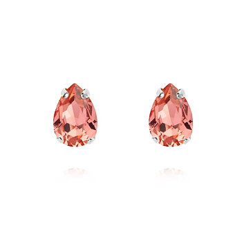 Caroline Svedbom Petite Drop örstickare rose peach rhodium