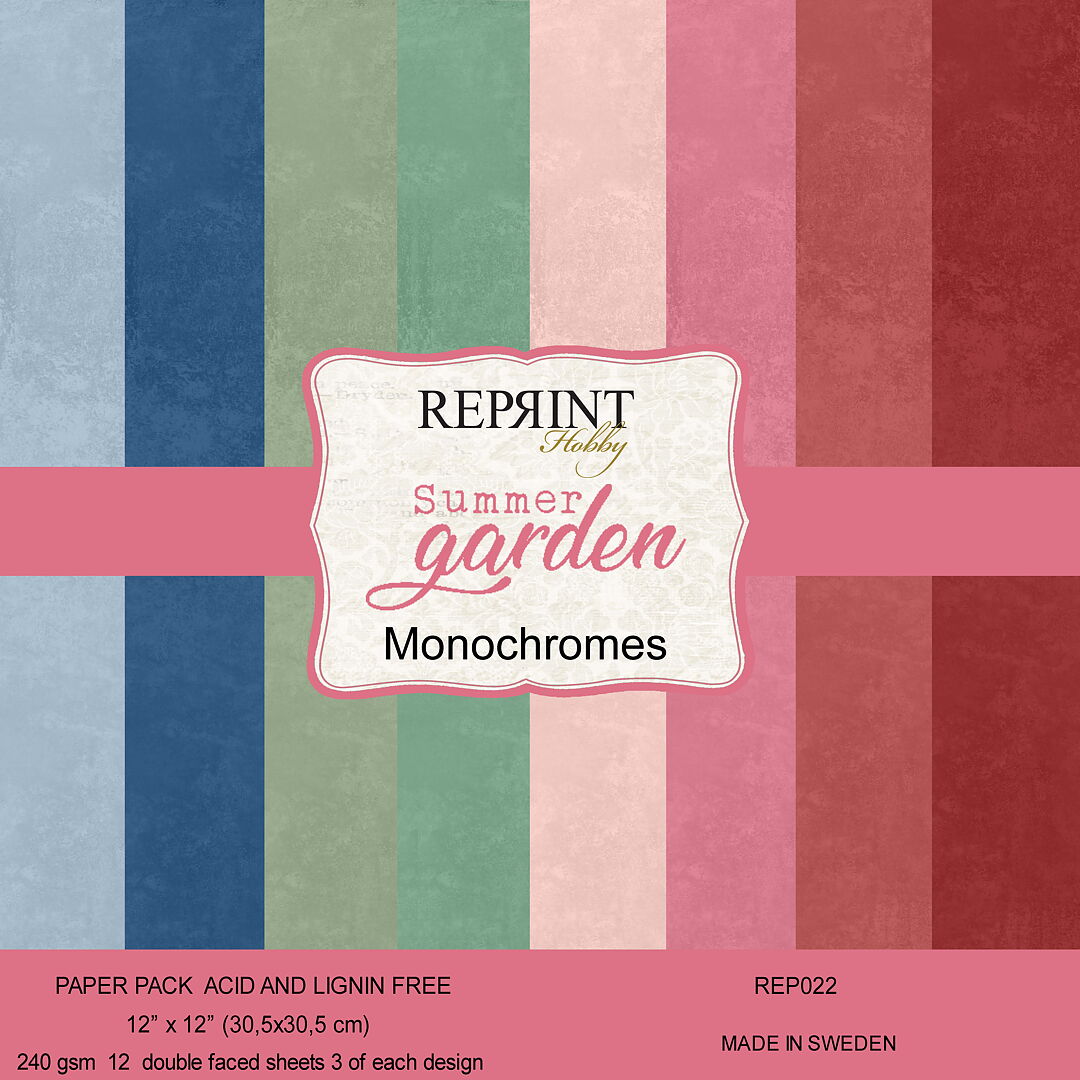 FP Reprint 12x12 Monochromes -Summer Garden