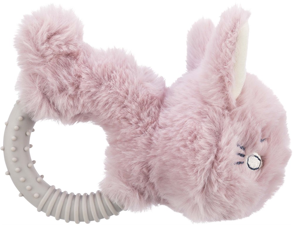 Trixie Hundleksak Junior Kanin Med Ring Plysch Lila 14cm  - 4