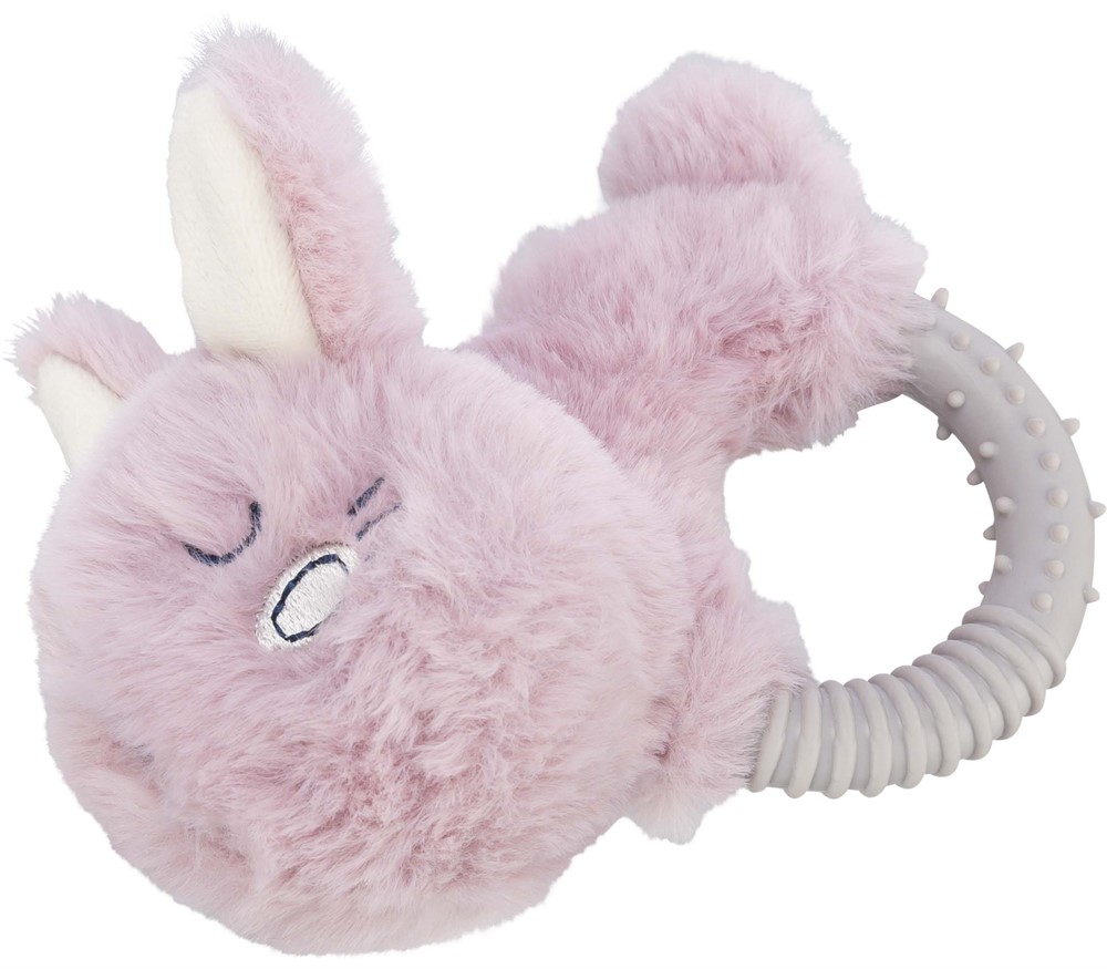 Trixie Hundleksak Junior Kanin Med Ring Plysch Lila 14cm 