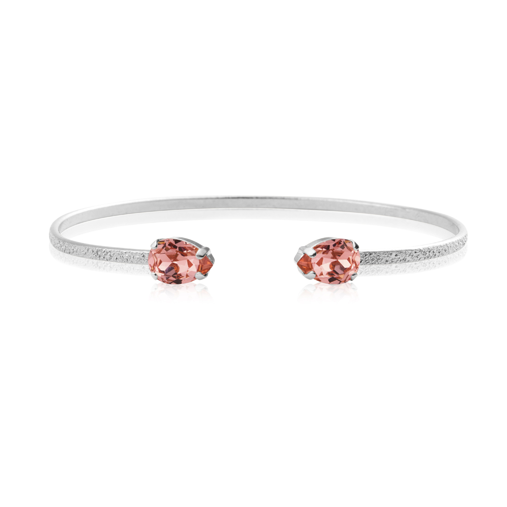 Caroline Svedbom Petite Drop armband rhodium rose peach