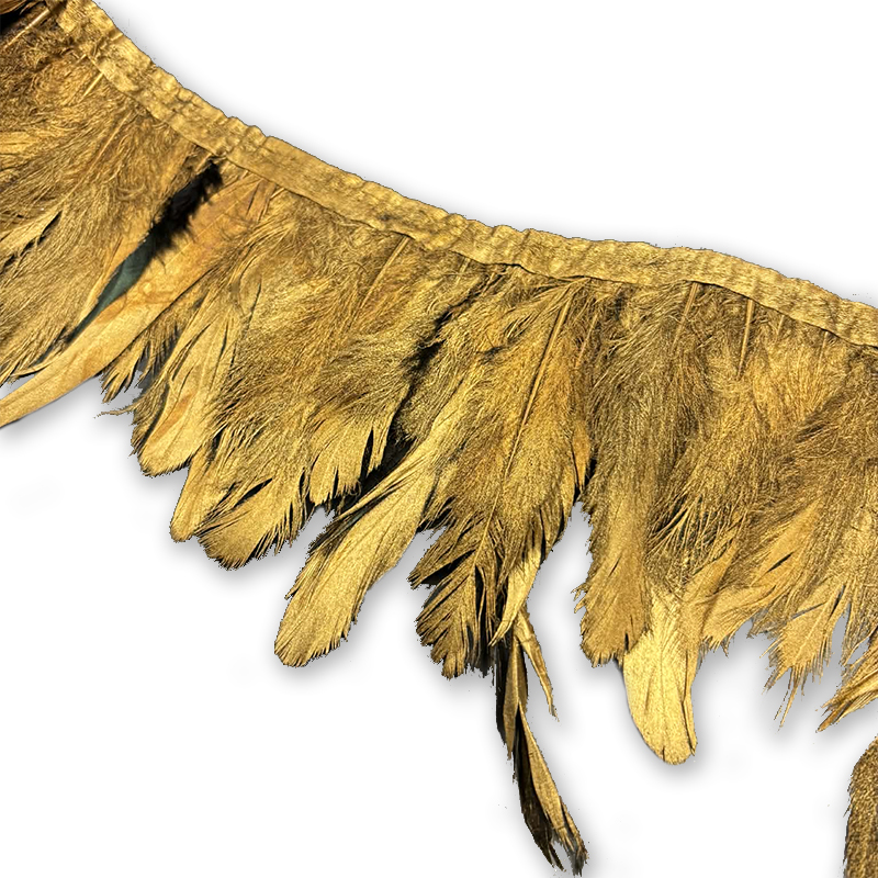 FJÄDERFRANS - metallic guld - 2