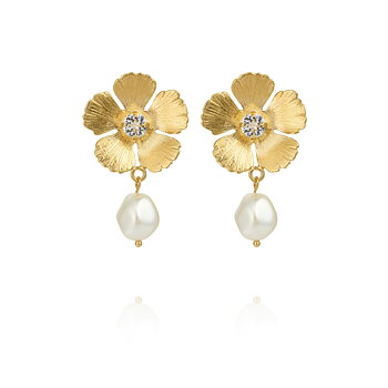 Caroline Svedbom Mini Anemone Pearl örhängen 