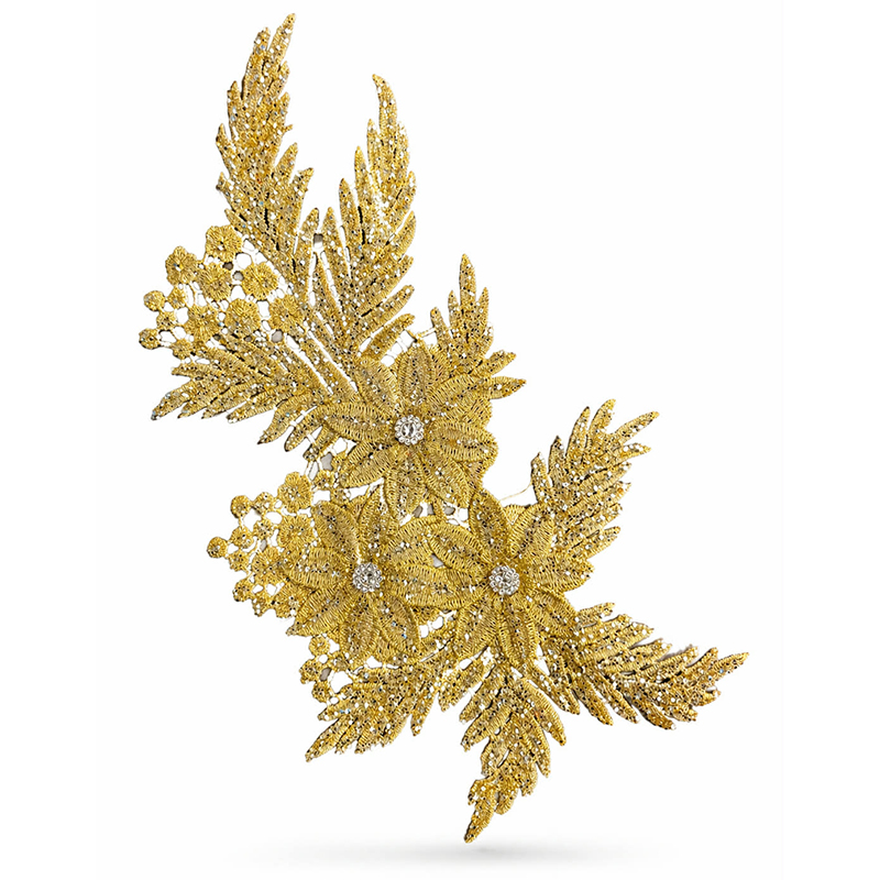 GLITTERFLOWER - guld