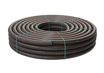 PE slang 40/3,7X50m EVO brun stripe SDR11 PN16 PE100RC