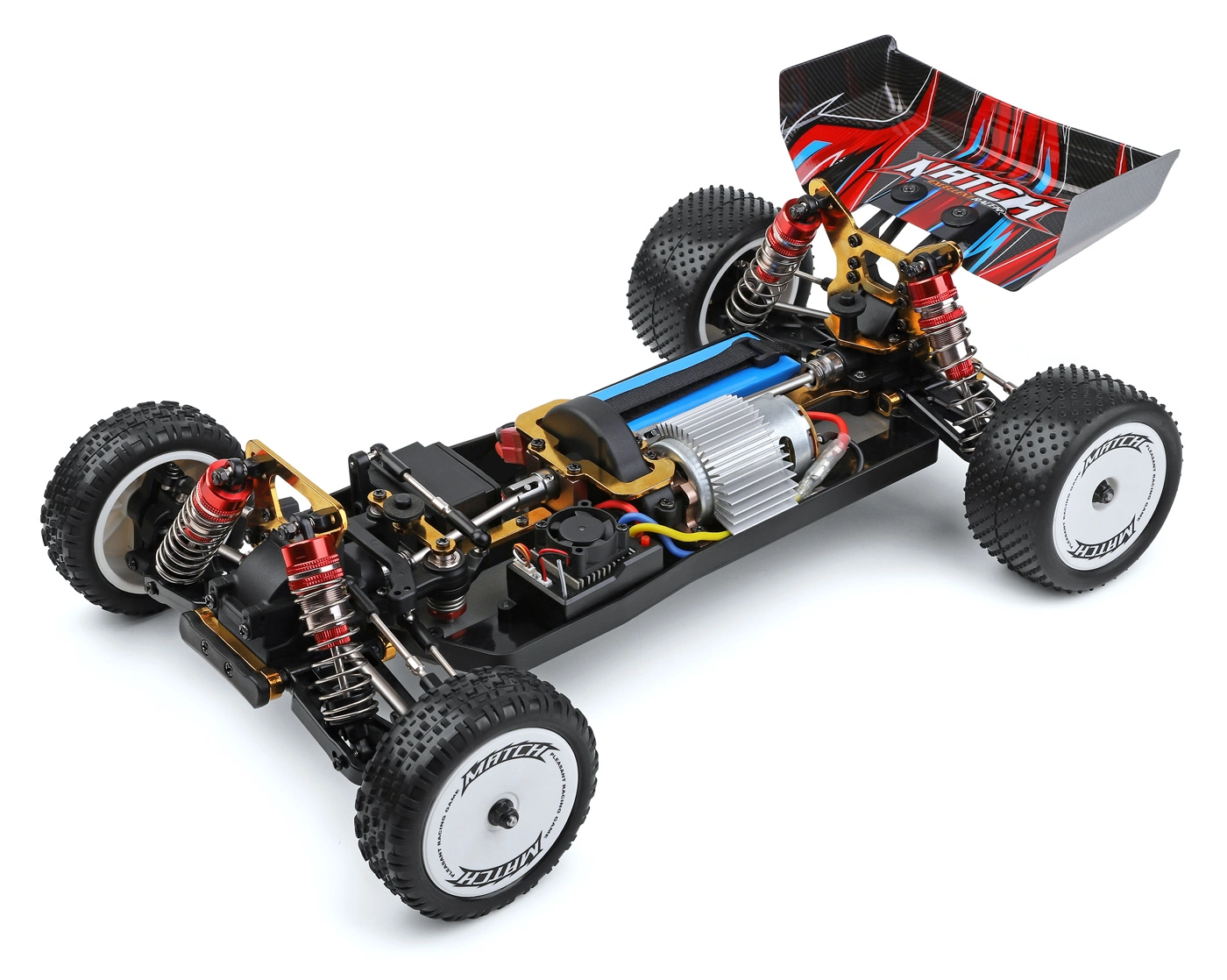 Buggy 4WD 1/10 RTR m. Li-Po - 2