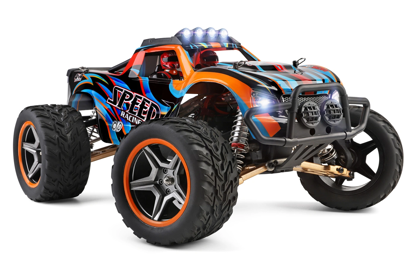 Truggy 4WD 1/10 RTR, Orange/Blå