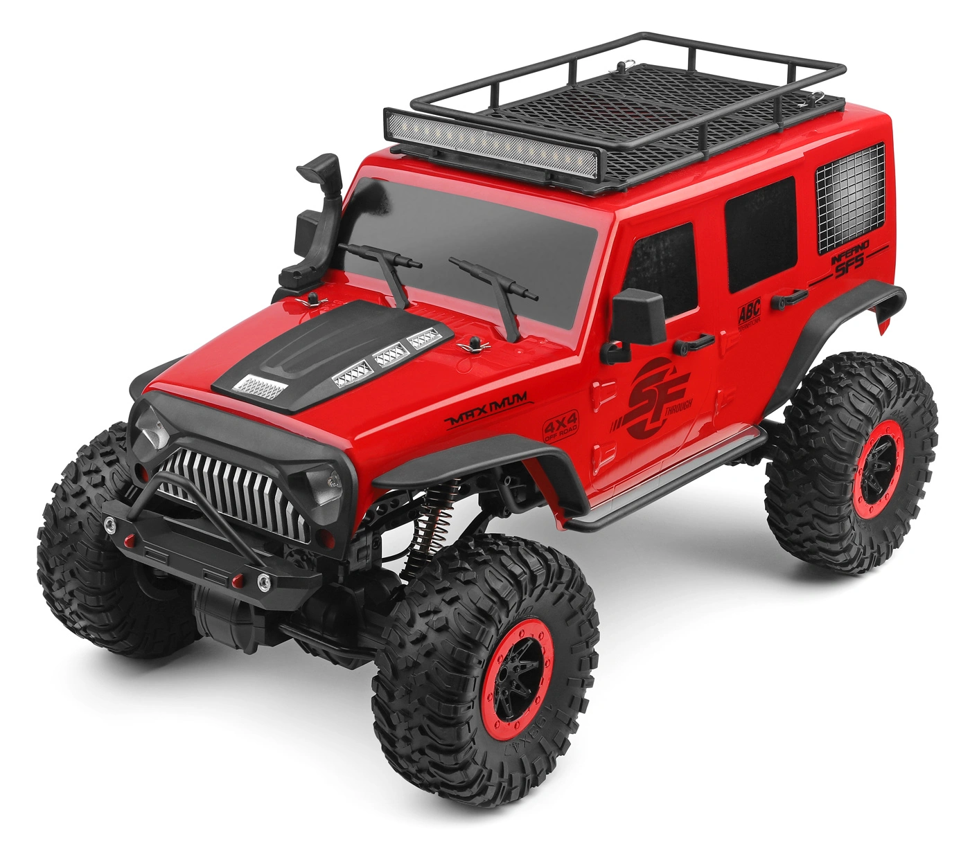 Jeep Crawler 4WD 1/10 RTR, Röd
