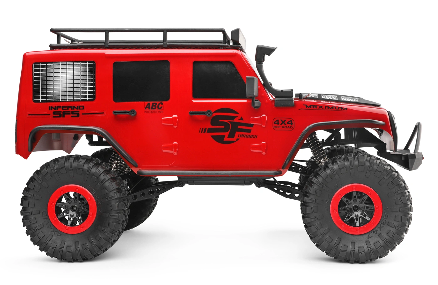 WL Toys 104311 Jeep Crawler 4WD 1/10 RTR, Red - Habo Hobby