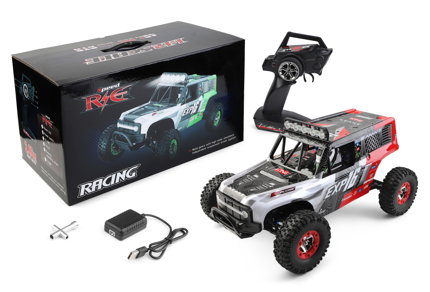 Rock Climber 4WD 1/12 RTR, Röd - 3