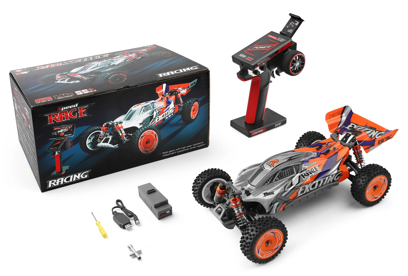 Buggy 4WD 1/12 RTR, Orange - 3