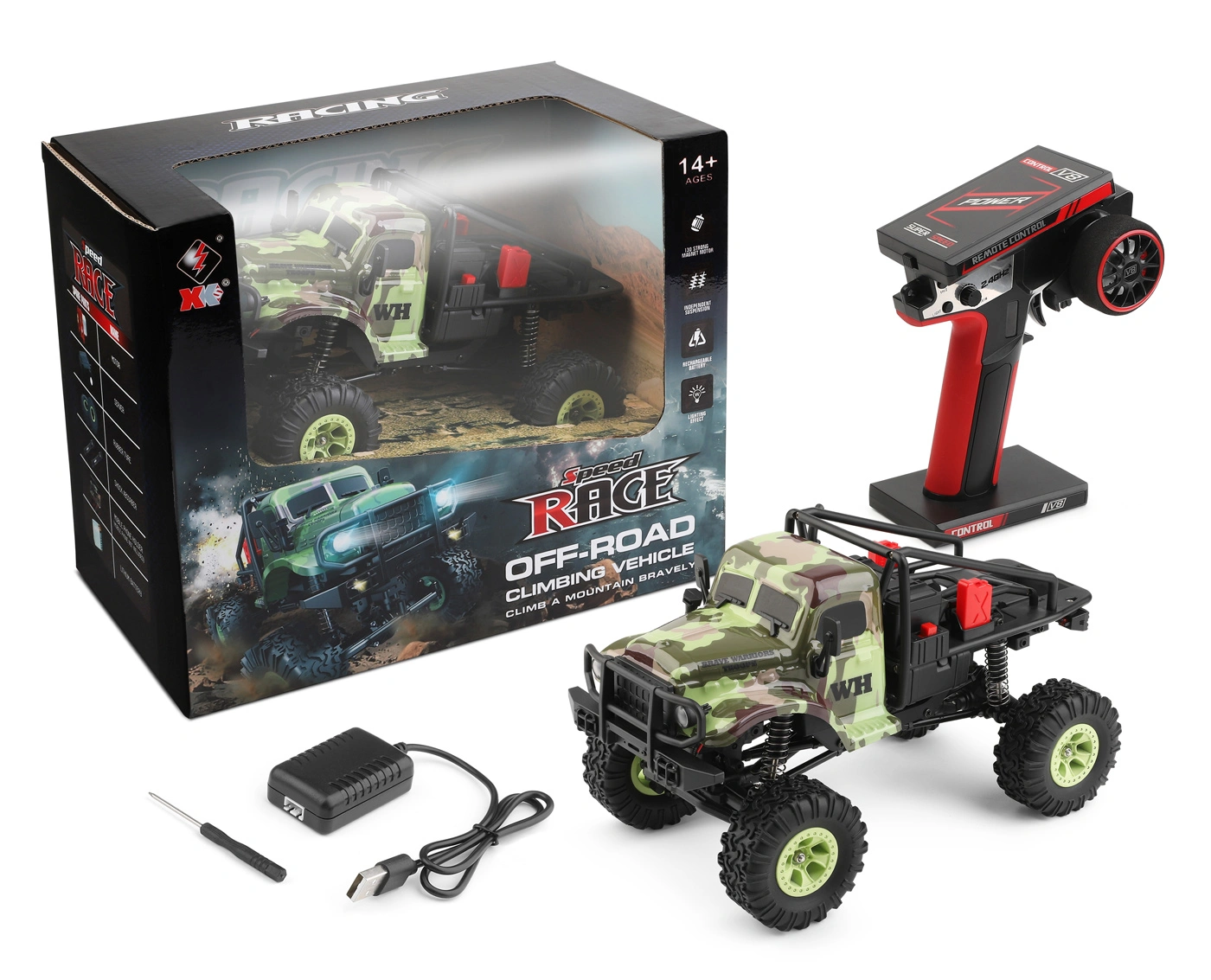 Crawler 4WD 1/18 RTR, Camo - 4